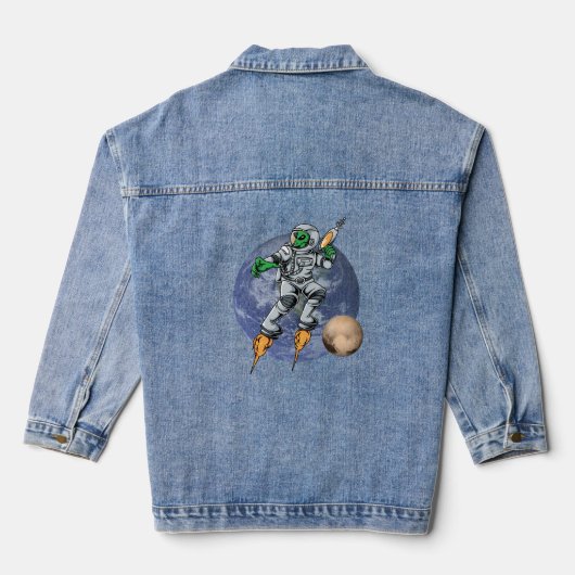 ruimtevaarder denim jacket (Achterkant)