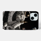 Ruimtevaarder die bier drinkt Case-Mate iPhone case (Achterkant (horizontaal))