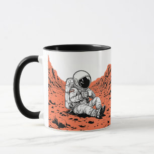 Ruimtevaarder drinkt koffie op Mars - Minimaal ont Mok