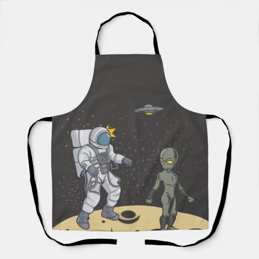 Ruimtevaarder en alien schort (Voorkant)