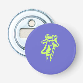 Ruimtevaarder Flesopener Button Flesopener