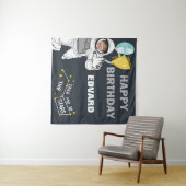 Ruimtevaarder Foto Fijne Verjaardag Wandkleed (In Situ (horizontaal))