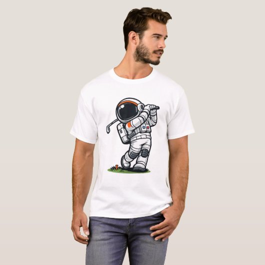Ruimtevaarder Golf T-shirt (Voorkant volledig)
