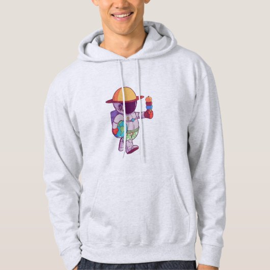 Ruimtevaarder, Grappige planeten, Buitenruimte Hoodie (Voorkant)