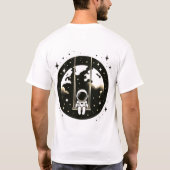ruimtevaarder in de ruimte-aarde t-shirt (Achterkant)