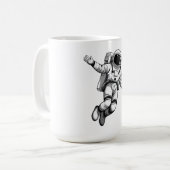 Ruimtevaarder in de ruimte koffiemok (Voorkant links)