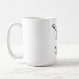 Ruimtevaarder in de ruimte koffiemok