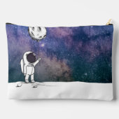 Ruimtevaarder in de ruimte met maanballon kosmos s etui (Achterkant)