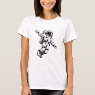 Ruimtevaarder in de ruimte t-shirt