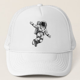 Ruimtevaarder in de ruimte trucker pet