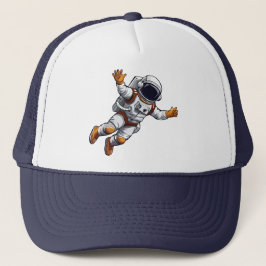 Ruimtevaarder in de ruimte trucker pet