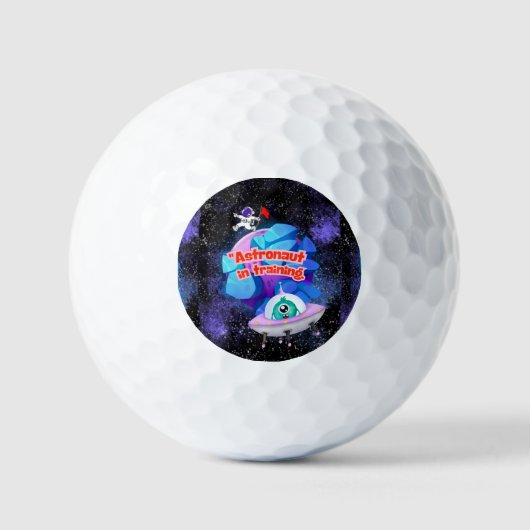 RUIMTEVAARDER IN OPLEIDING GOLFBALLEN (Voorkant)