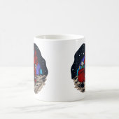 Ruimtevaarder Kerstman Met Geschenk Koffiemok (Center)