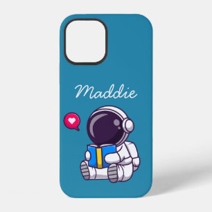 Ruimtevaarder leest boek schattige kinderen iPhone 12 hoesje