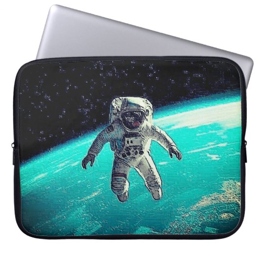 RUIMTEVAARDER LOS IN DE RUIMTE LAPTOP SLEEVE (Voorkant)