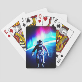 RUIMTEVAARDER LOS IN DE RUIMTE POKERKAARTEN