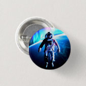 RUIMTEVAARDER LOS IN DE RUIMTE RONDE BUTTON 3,2 CM (Voorkant /achterkant)