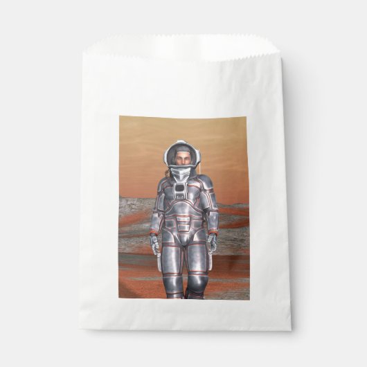Ruimtevaarder Mars ruimteverkenner op buitenaardse Bedankzakje (Voorkant)