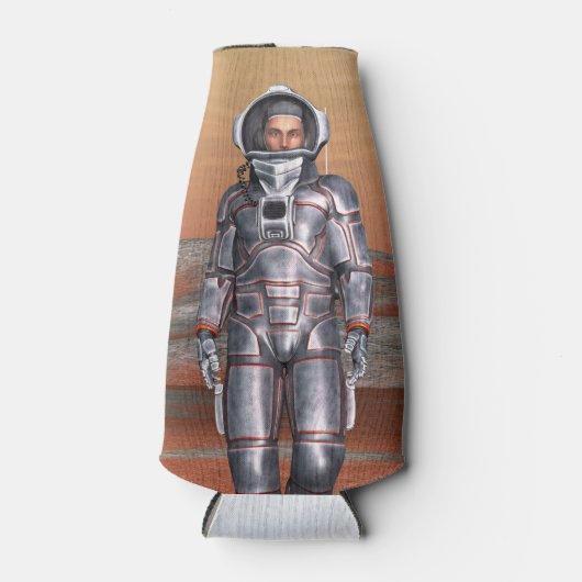 Ruimtevaarder Mars ruimteverkenner op buitenaardse Flesjeskoeler (Voorkant)