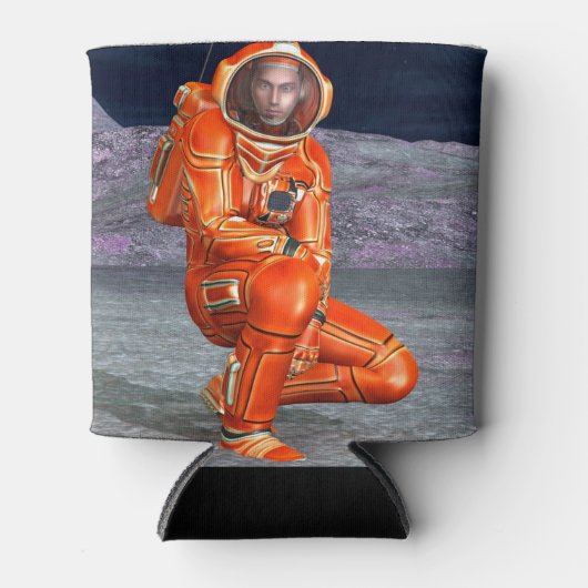 Ruimtevaarder Mars Verkenner Alien Planeet Ruimte Blikjeskoeler (Voorkant)