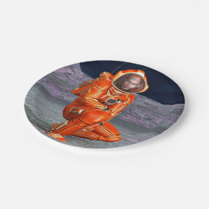 Ruimtevaarder Mars Verkenner Alien Planeet Ruimte Papieren Bordje