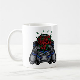 Ruimtevaarder Met Rozengezicht Koffiemok