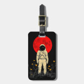 Ruimtevaarder onder de Rode Maan Bagagelabel (Voorkant verticaal)