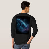 Ruimtevaarder op walvis t-shirt (Achterkant volledig)