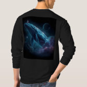 Ruimtevaarder op walvis t-shirt (Achterkant)