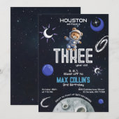 Ruimtevaarder: Outer Space Astronaut Any Age Birth Kaart (Voorkant / Achterkant)