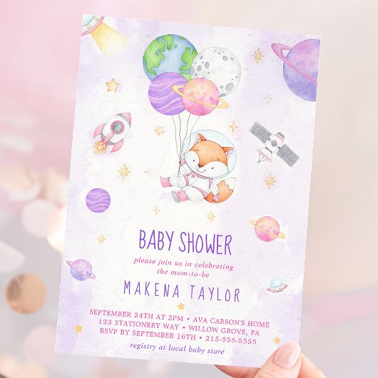 Ruimtevaarder Planeet Raket Buitenruimte Baby Show Kaart