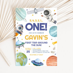 Ruimtevaarder Reis Rond de Zon Verjaardag Kaart