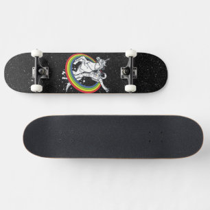 Ruimtevaarder Ridend op Eenhoorn Persoonlijk Skateboard