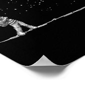 Ruimtevaarder Ruimte Golf Speler Grappige Galaxy R Poster (Hoek)