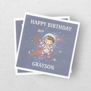 Ruimtevaarder Ruimte Meisje Verjaardag Servet