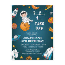 Ruimtevaarder ruimte planeten donker thema verjaar