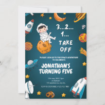 Ruimtevaarder ruimte planeten donker thema verjaar