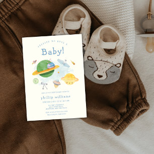 Ruimtevaarder Ruimteschip Baby Shower Kaart