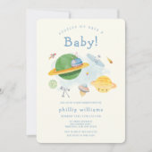Ruimtevaarder Ruimteschip Baby Shower Kaart (Voorkant)