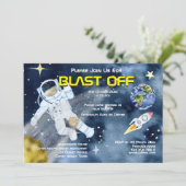 Ruimtevaarder ruimteschip UFO planeten kinderen vo Kaart (Staand voorkant)