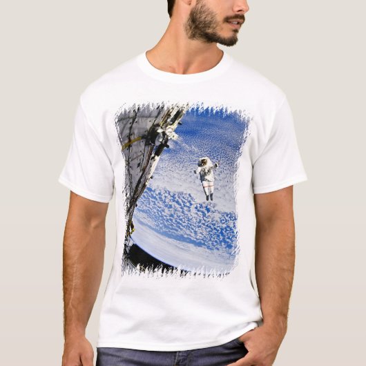 Ruimtevaarder ruimtewandeling t-shirt (Voorkant)