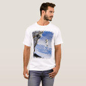 Ruimtevaarder ruimtewandeling t-shirt (Voorkant volledig)