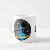 Ruimtevaarder Schilder De Planeet Koffiemok (Voorkant links)