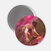 Ruimtevaarder Skateboarder Magneet (Voorkant / Achterkant)