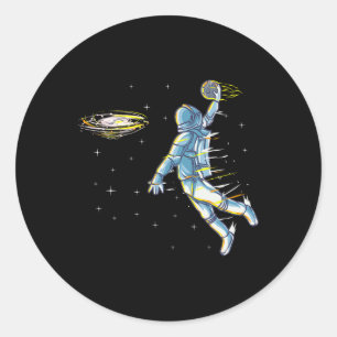 Ruimtevaarder Slam Dunk Jam Sports Hu Ronde Sticker