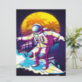 Ruimtevaarder surfen perfect cadeau idee, Vintage  (Staand voorkant)