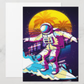 Ruimtevaarder surfen perfect cadeau idee, Vintage  (Voorkant / Achterkant)