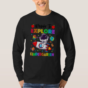 Ruimtevaarder terug naar school klaar om de kleute t-shirt