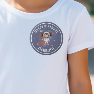 Ruimtevaarder Verjaardag Jongen Buitenruimte Ronde Button 4,0 Cm