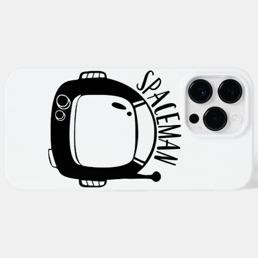 Ruimtevaarder Vintage Case-Mate iPhone Case (Achterkant (horizontaal))